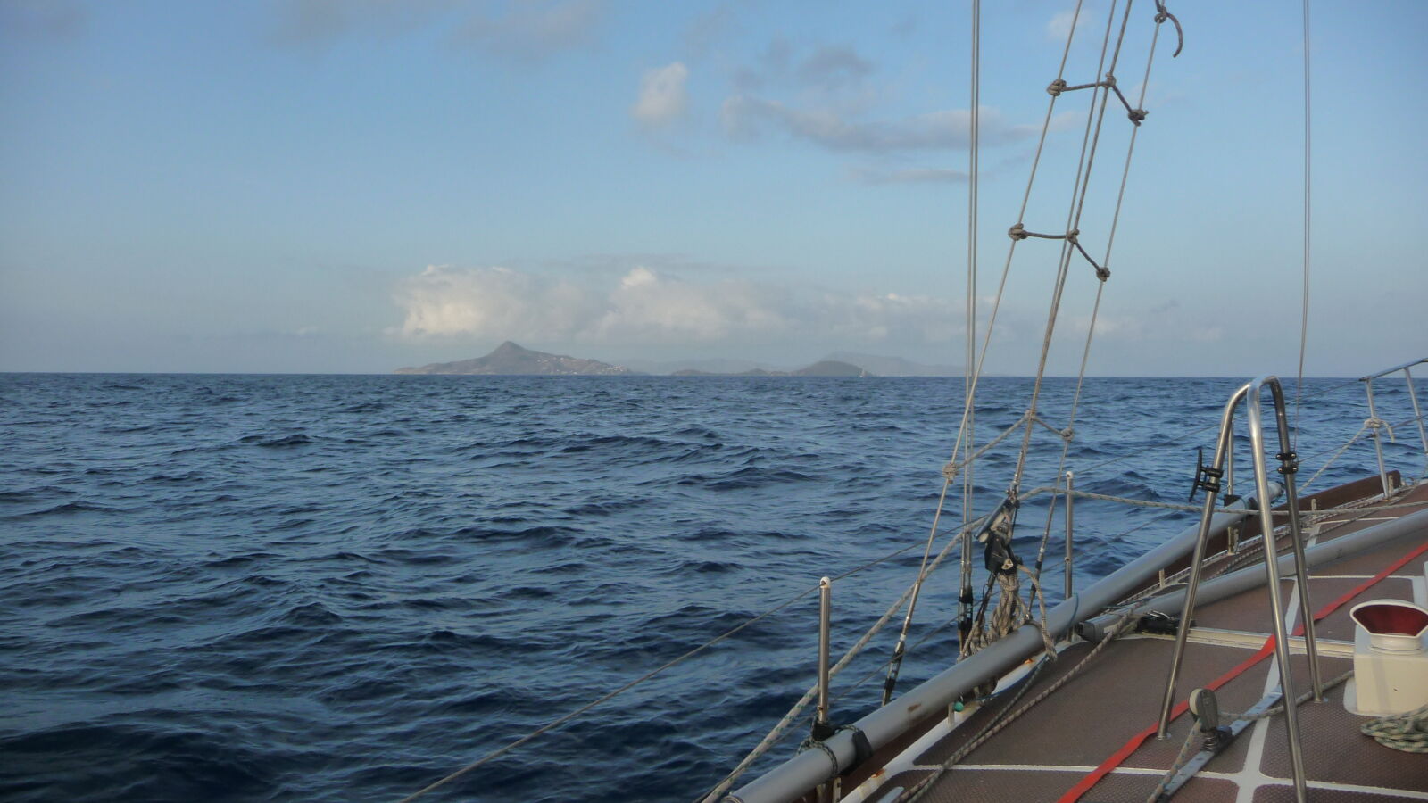 Land in Sicht! Petite Martinique und Petite St. Vincent, zwei kleine Carriacou vorgelagerte Inseln.