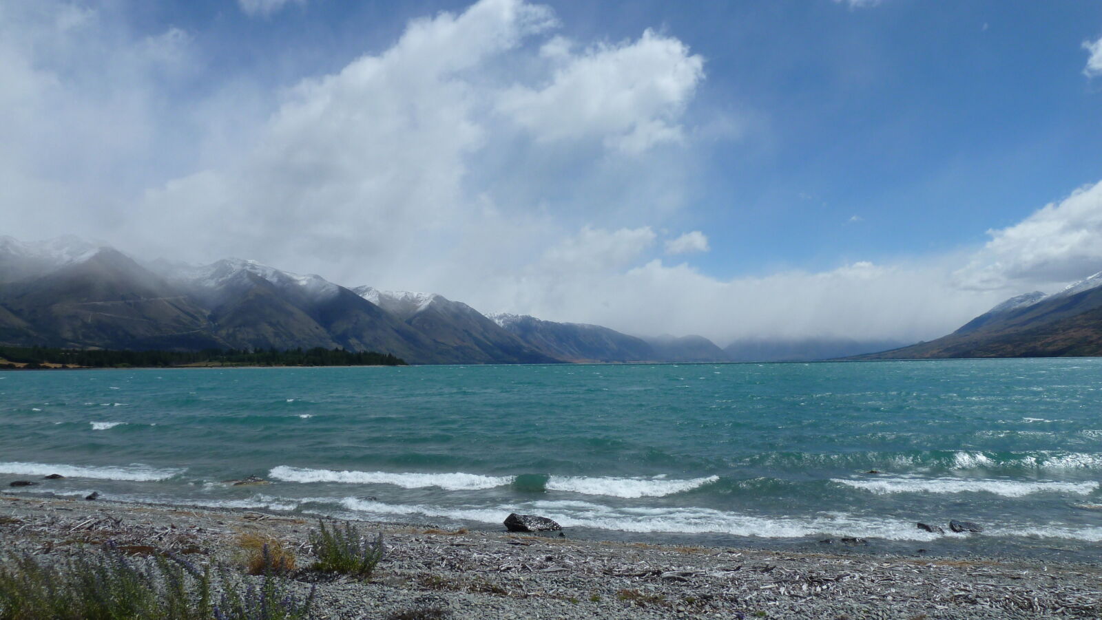 Neuschnee, Lake Ohau.