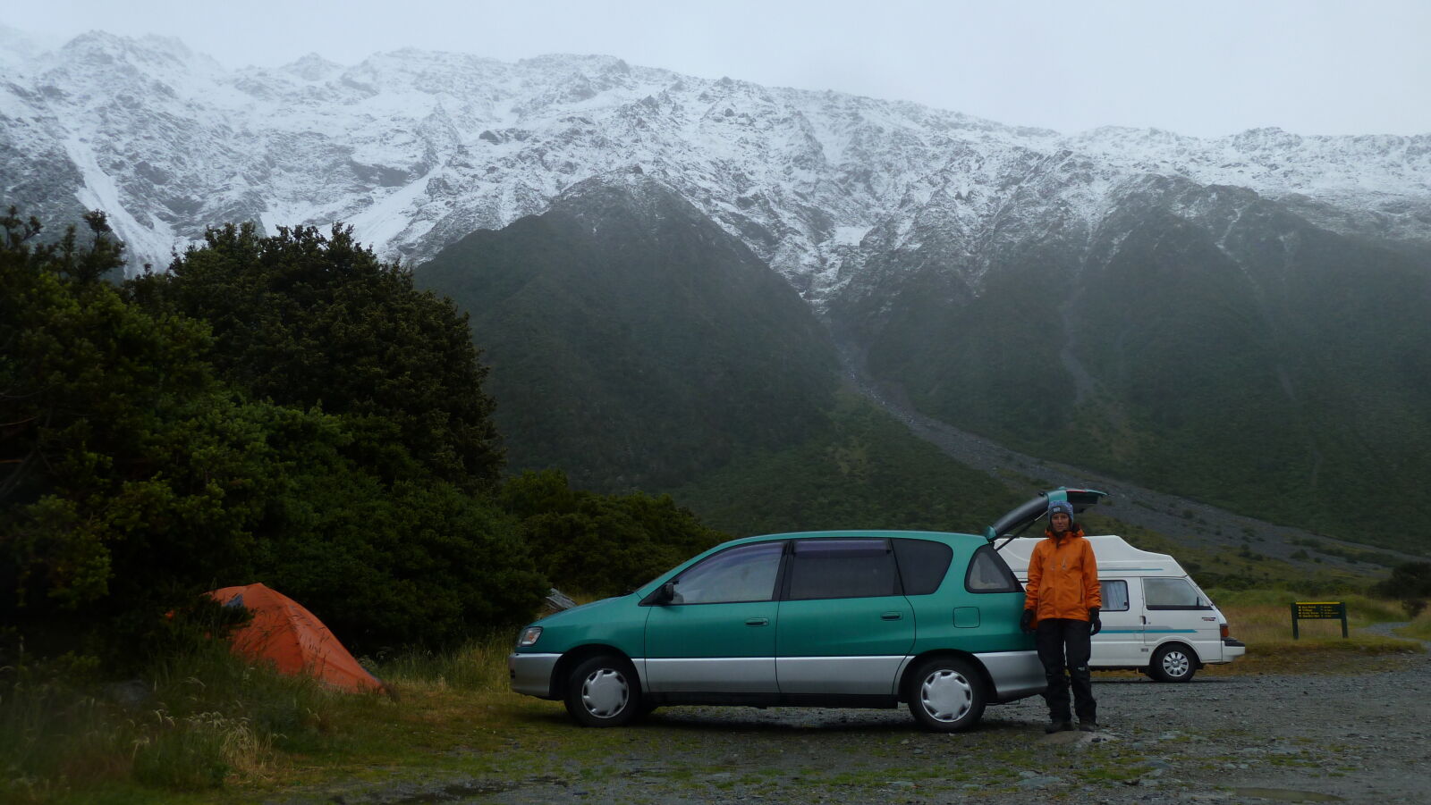 White Horse Hill Campground, abends.