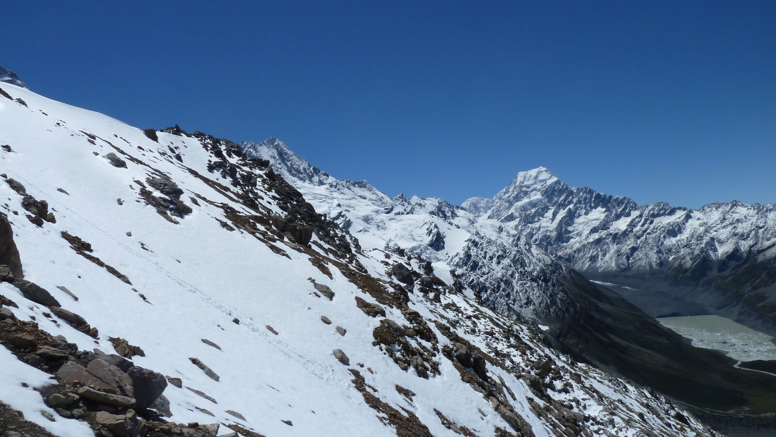 Mueller Hut Route, Tag 1.