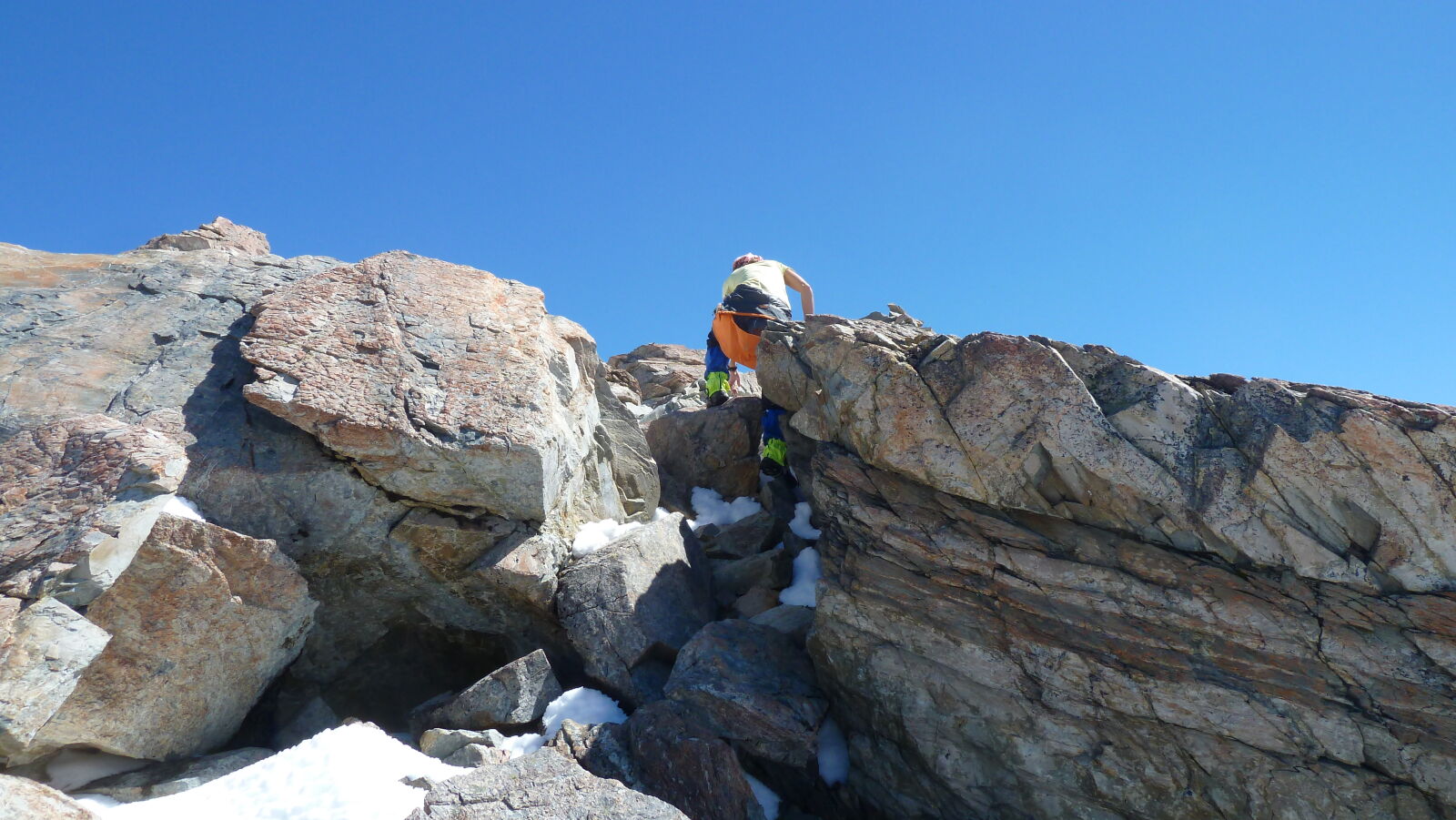 Auf dem Weg zum Gipfel des Mt. Ollivier; Mueller Hut Route, Tag 1.
