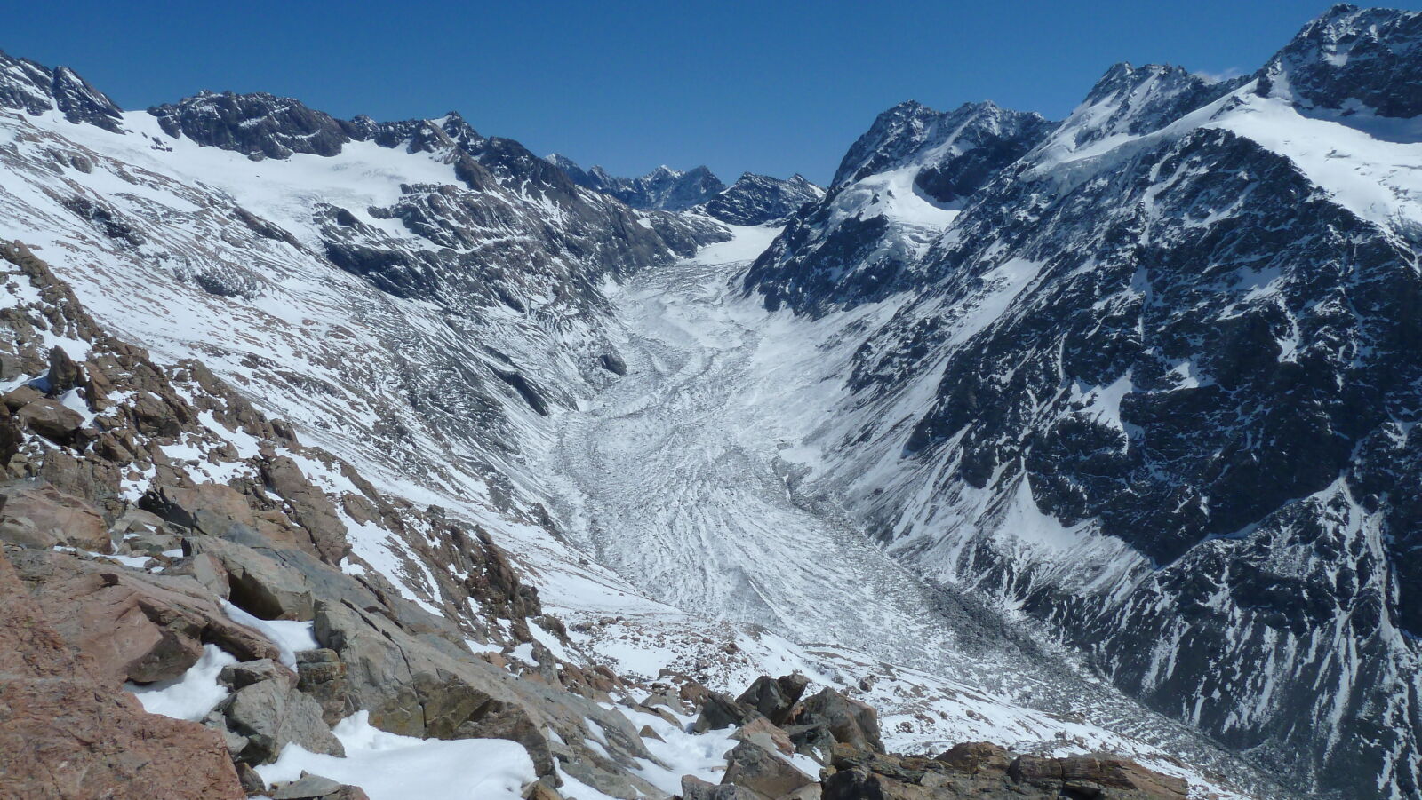 Mueller Glacier; Mueller Hut Route, Tag 1.