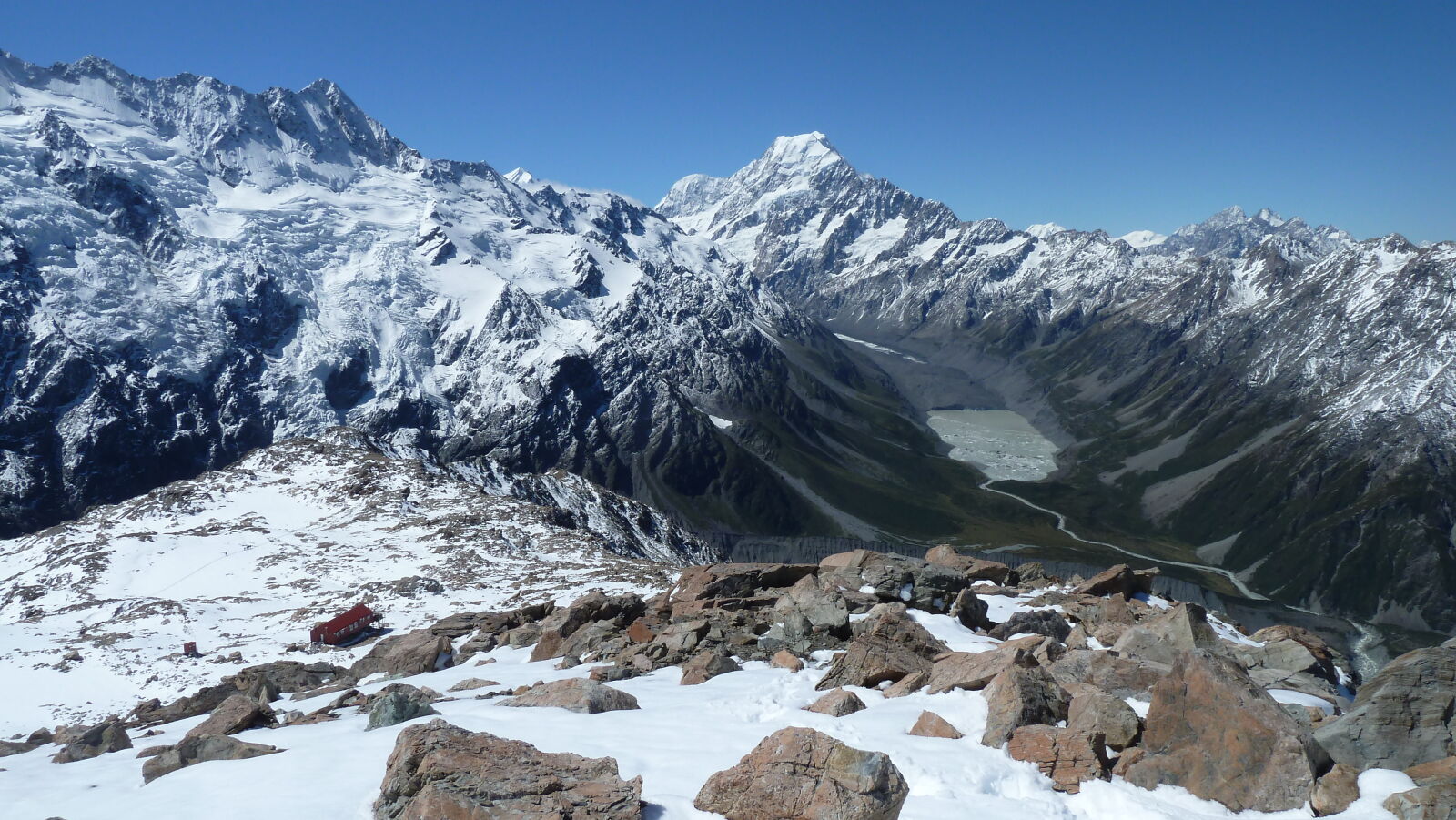 Mueller Hut Route, Tag 1.