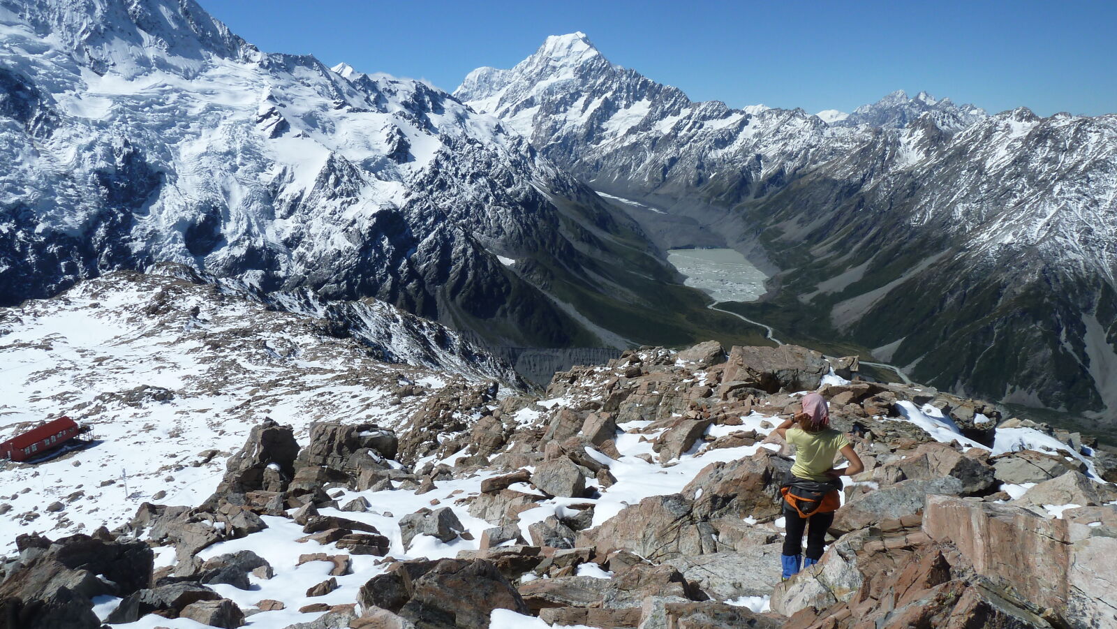 Mueller Hut Route, Tag 1.