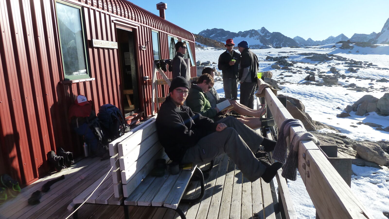 Mueller Hut Route, Tag 1.