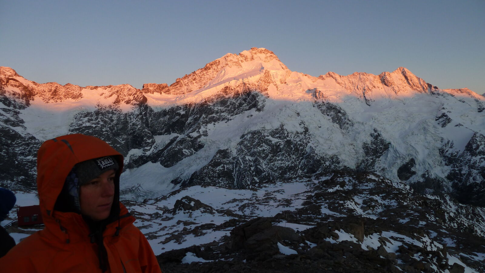 Sonnenaufgang; Mueller Hut Route, Tag 2.