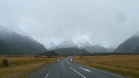 Auf dem Weg zu Mt. Cook.