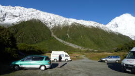 White Horse Hill Campground, morgens.