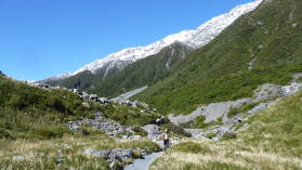 Mueller Hut Route, Tag 1.