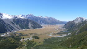 Mueller Hut Route, Tag 1.
