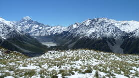 Mount Cook, Hooker Lake; Mueller Hut Route, Tag 1.