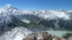 Mueller Hut Route, Tag 1.