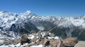 Mueller Hut Route, Tag 1.