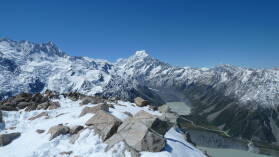 Mueller Hut Route, Tag 1.