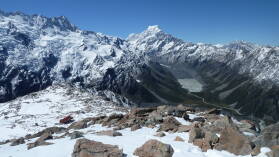 Mueller Hut Route, Tag 1.