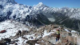 Mueller Hut Route, Tag 1.