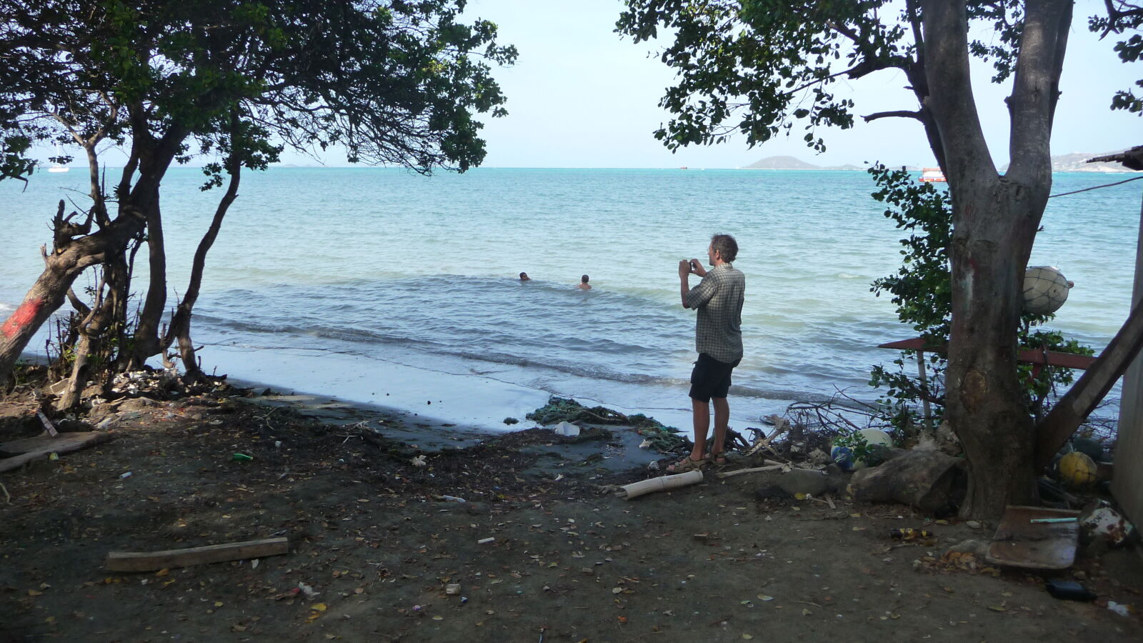 Thomas / SY Frigga in der Bootswerft von Windward, Carriacou.