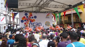 Venezuelanische Volkstanzgruppe.