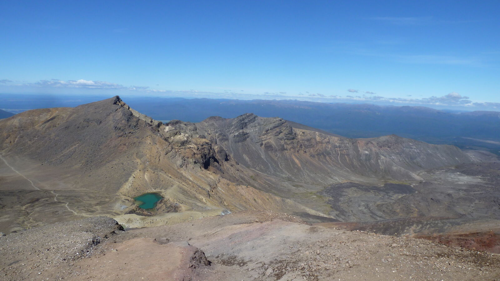 Emerald Lakes; Tongariro Northern Circuit, Tag 1.
