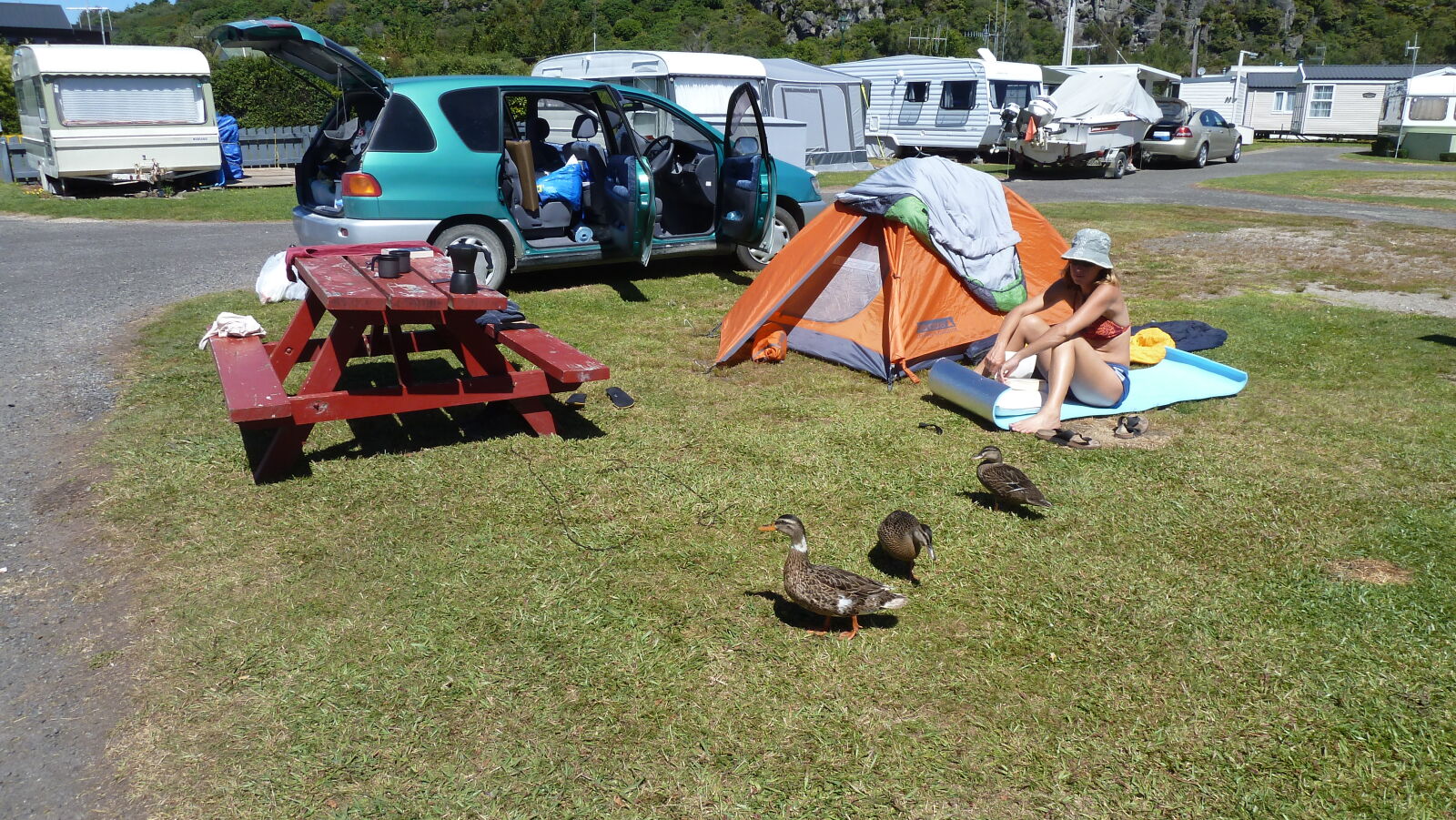 Campingplatz in Motuoapa am Lake Taupo.