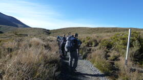 Tongariro Northern Circuit, Tag 1.