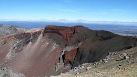 Red Crater; Tongariro Northern Circuit, Tag 1.