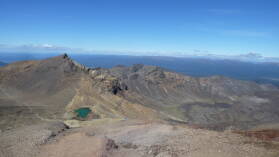 Emerald Lakes; Tongariro Northern Circuit, Tag 1.