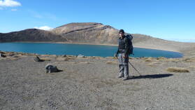 Blue Lake; Tongariro Northern Circuit, Tag 1.