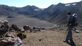 Central Crater; Tongariro Northern Circuit, Tag 1.