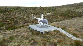 Luxmore Hut Helikopterlandeplatz, Kepler Track, Tag 1.
