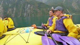 Kayaktour im Milford Sound.