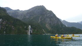 Kayaktour im Milford Sound.