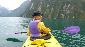 Kayaktour im Milford Sound.