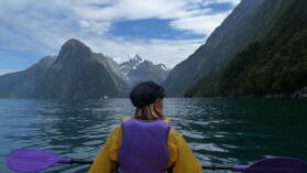 Kayaktour im Milford Sound.