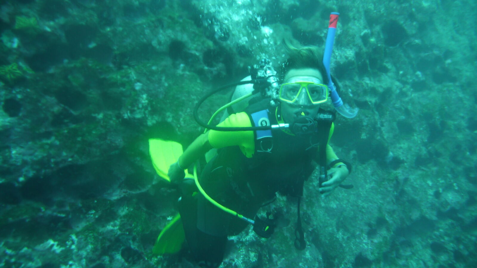 Tauchgang bei Kicker Rock, San Cristobal.
