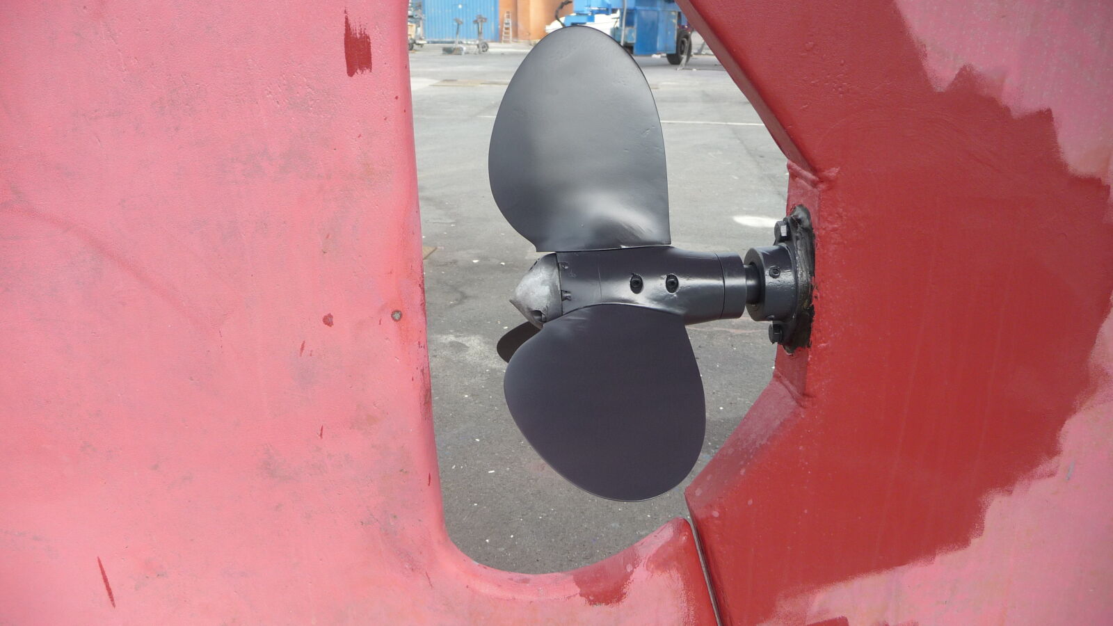 Der Propeller nach unserer Behandlung.