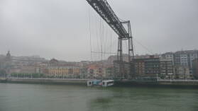 Die TransporterbrÃ¼cke Pont Bizkaia.