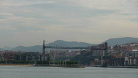 Die TransporterbrÃ¼cke Pont Bizkaia.