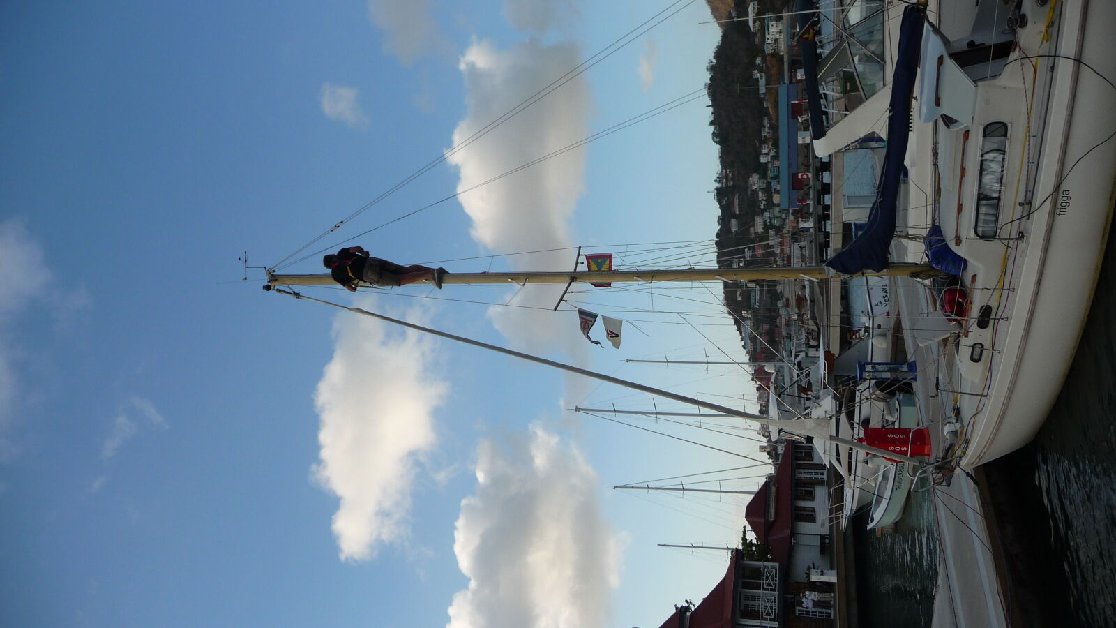Thomas / SY Frigga, in Port Louis, St. George / Grenada.