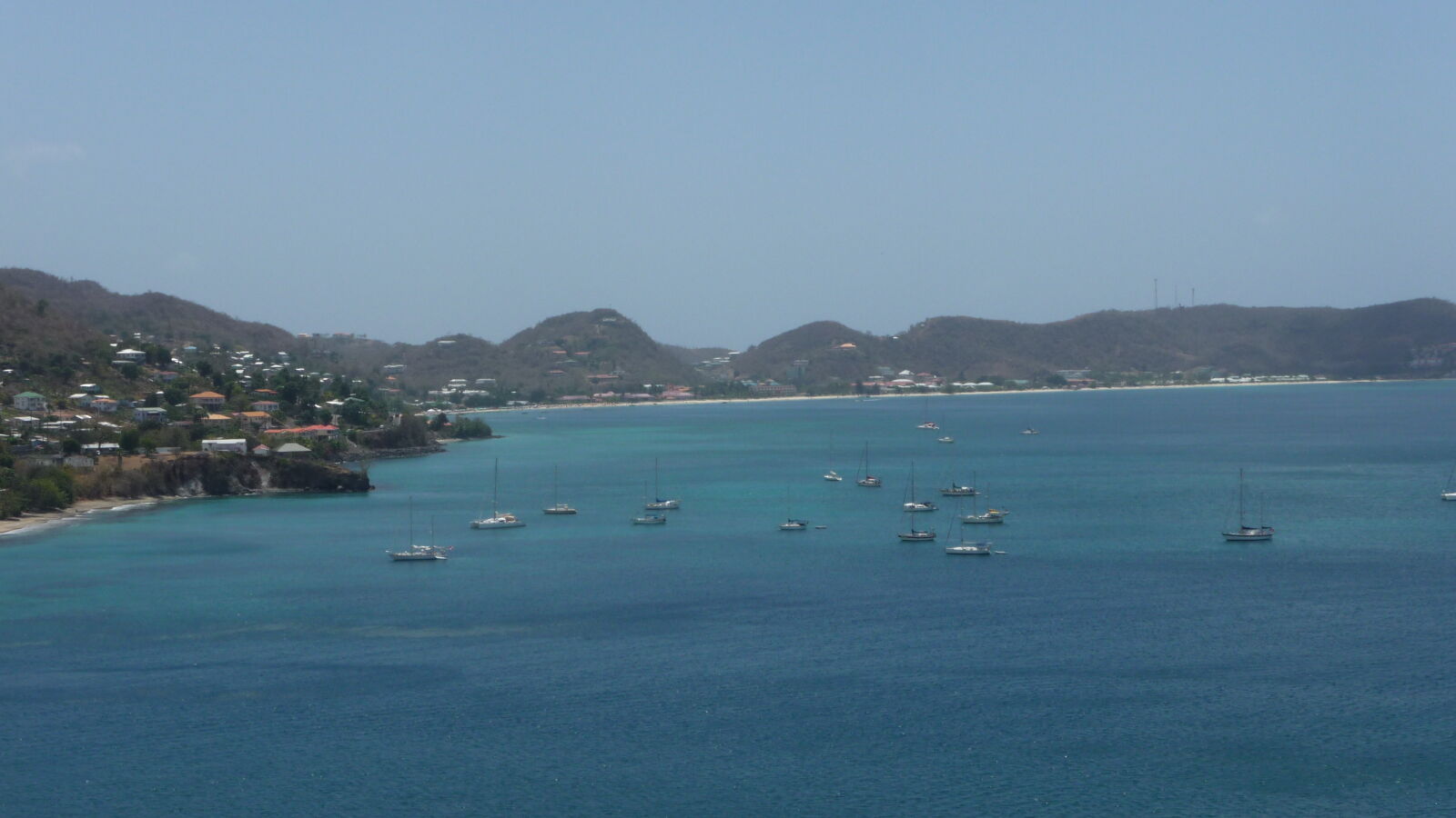 Ankerplatz vor St. George / Grenada.