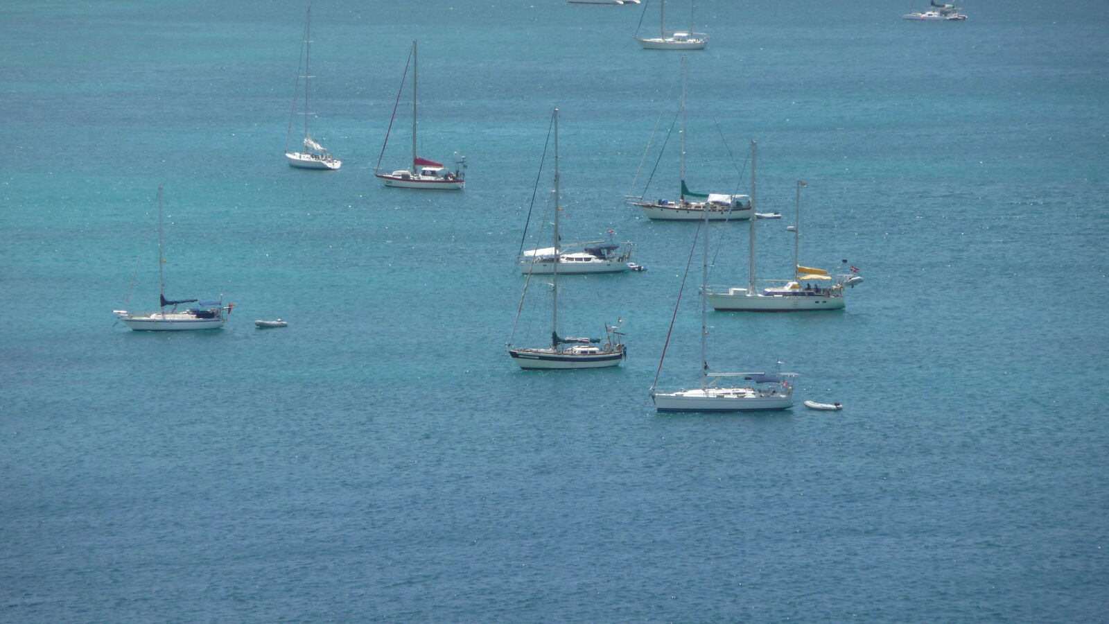 Ankerplatz vor St. George / Grenada.