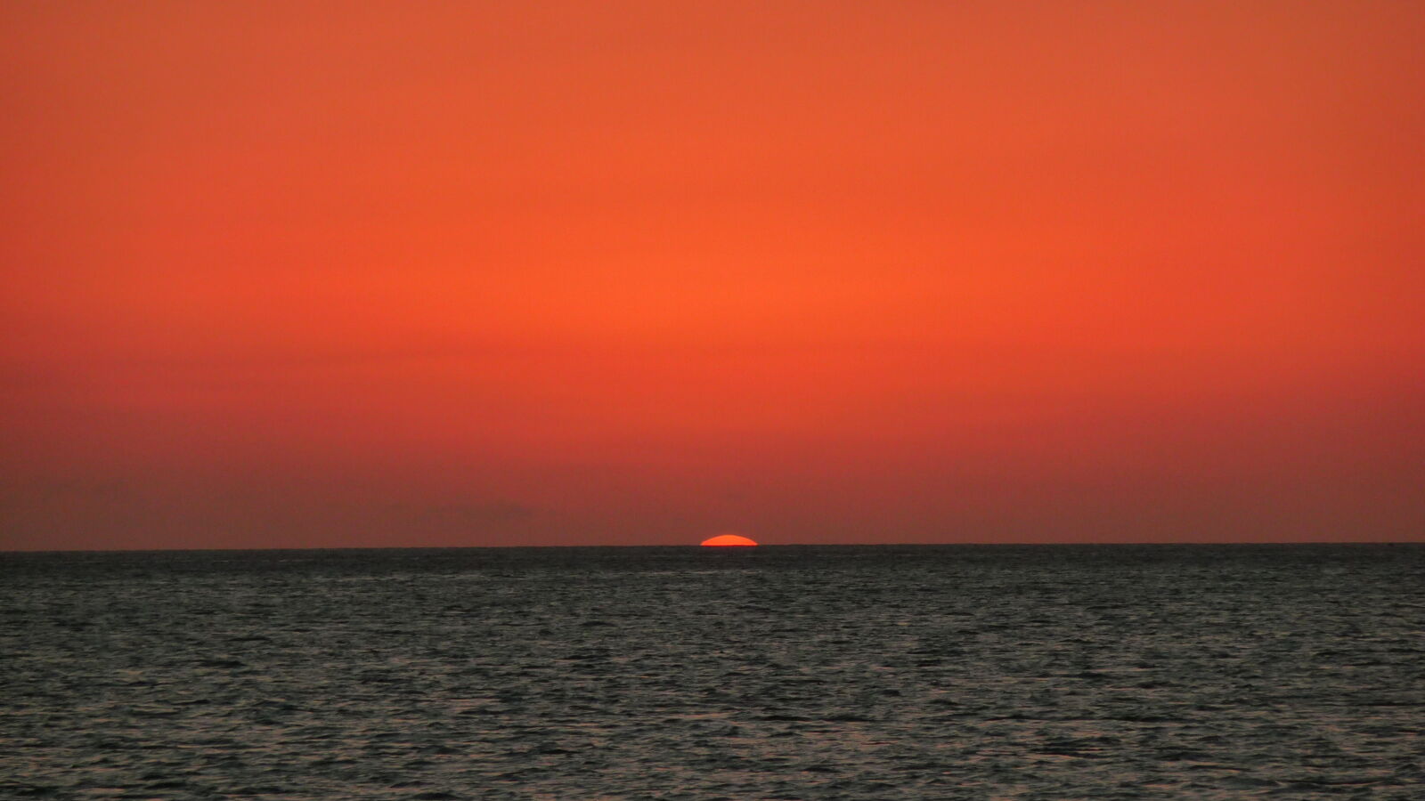 Sonnenuntergang.