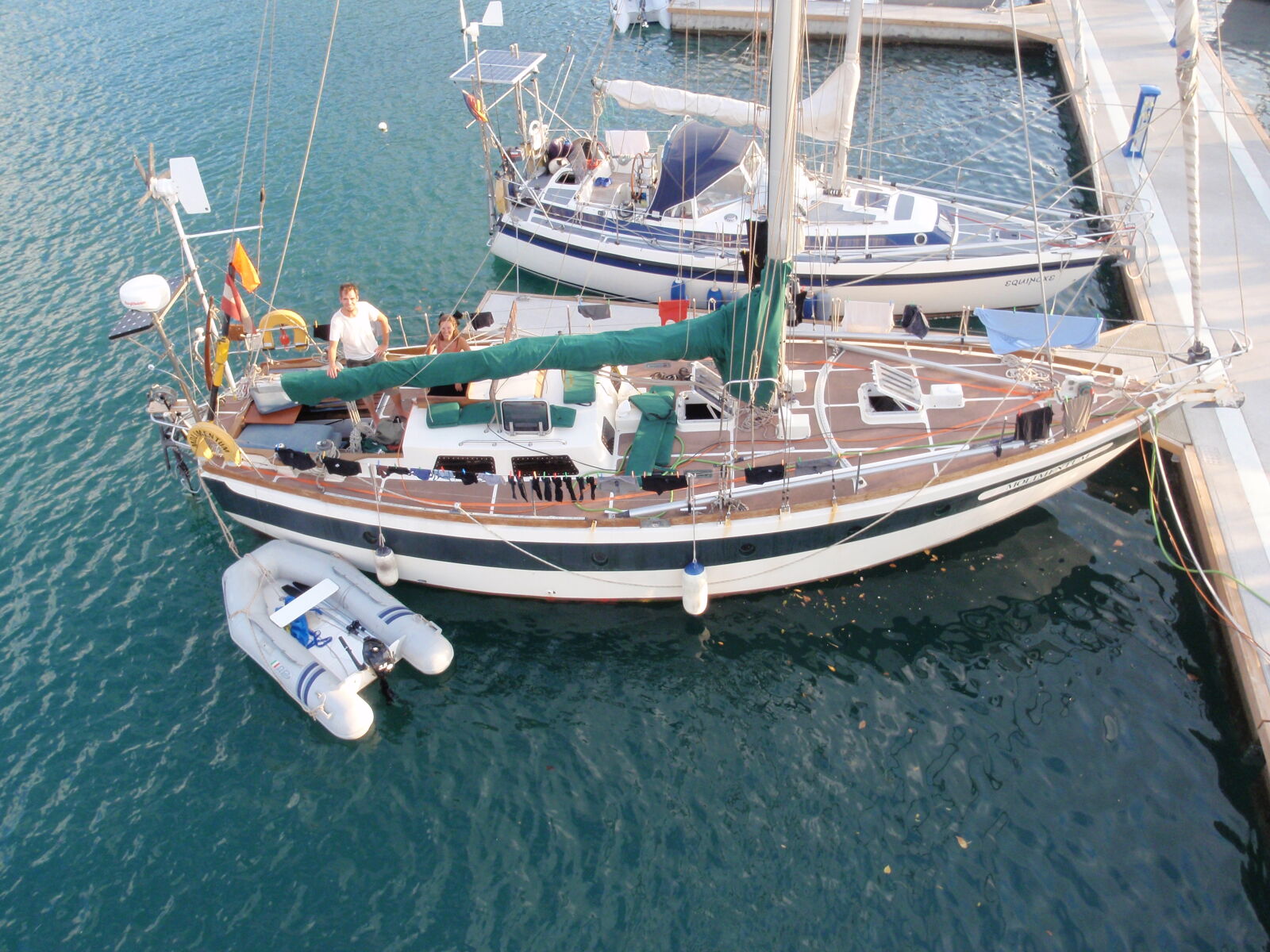 David und Sonja / SY Molimentum, in Port Louis, St. George / Grenada. (Copyright © Thomas Langer)