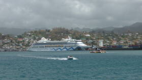 Am Ankerplatz vor St. George / Grenada.