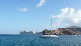 Am Ankerplatz vor St. George / Grenada.