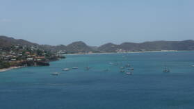 Ankerplatz vor St. George / Grenada.