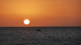 Sonnenuntergang.