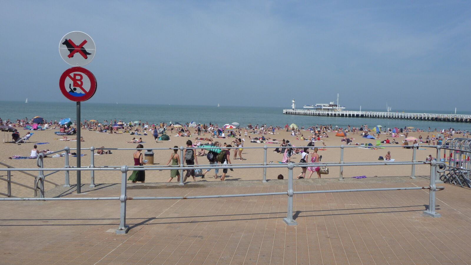 Strandbad von Oostende (mit Schwimmverbot)