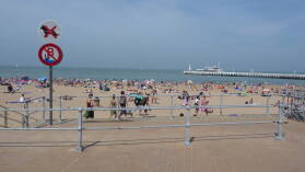 Strandbad von Oostende (mit Schwimmverbot)