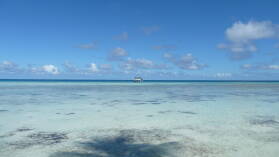 Blick von Tearavero in die Lagune.